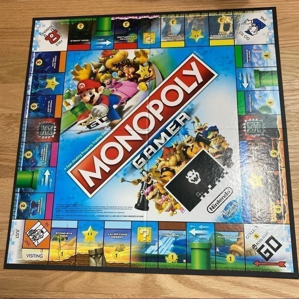 Monopoly Nintendo Gamer Board Game Mario Cart